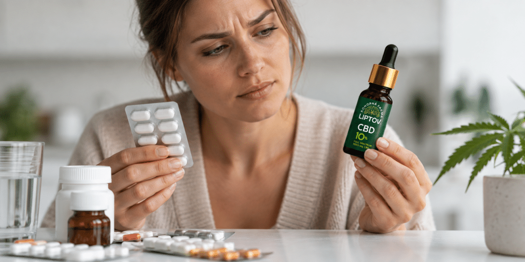 Môžem CBD užívať s inými liekmi?